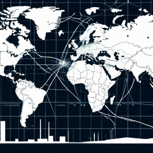 Home 4 A stylized depiction of a modern airport control tower overseeing a complex network of air traffic, with various commercial airplanes taking off and landing. In the sky above, illustrate a faint, transparent overlay of a world map highlighting the concept of airspace sovereignty with national borders. The style should be clean and informative, suitable for an educational article.