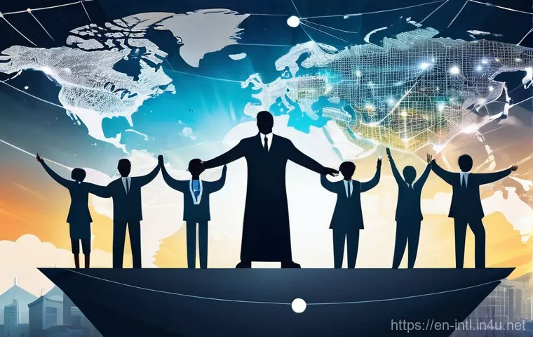 국제 인권 NGO 활동 사례 - **"A diverse group of human rights advocates, representing various ethnicities and ages, stand resol...