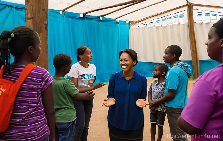 국제 인권 NGO 활동 사례 - **"A split image depicting the dual nature of technology in human rights. On the left, a bright, emp... 국제 인권 NGO 활동 사례 - **"A split image depicting the dual nature of technology in human rights. On the left, a bright, emp...