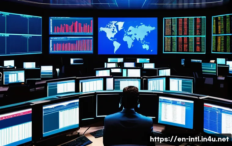국제 금융위기와 대책 - A detailed, realistic illustration of a modern financial institution&rsquo;s trading floor during a crisis...
